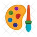 Color Palette Plate Icon