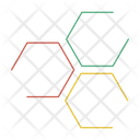 Colourful Hexagons Icon
