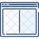 Website Wireframe Webpage Wireframe Column Structure Icon