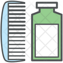 Comb And Lotion Icon
