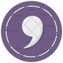 Punctuation Marks Quotes Interval Icon