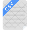 Comma Separated Values File  Icon