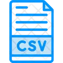 Comma Separated Values File Icon - Download in Dual Tone Style