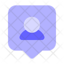 Chat Bubble User Icon