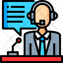 Commentator Commentry Speech Icon