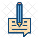 Commenting Writing Message Writing Icon