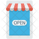 Commercial Sign Open Icon