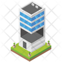 Commercial Building Arcade Market House Icon