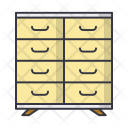 Commode Drawer Furniture Icon