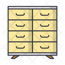 Commode Drawer Furniture Icon
