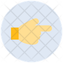 Communication Hand Gesture Pointinng Icon