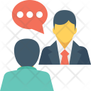 Collaboration Communication Talking Icon