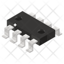 Chip Electronic Components Integrated Circuit Icon