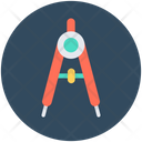 Compass Geometry Tool Divider Icon