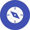 Compass Pointing West Icon