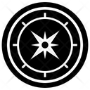 Compass Rose Cardinal Point Degrees Icon