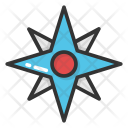 Flower Compass Rose Icon