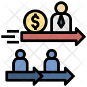 Diferencia Capitalismo Competencia Icono