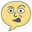 Complain Emoji Icon - Download in Colored Outline Style