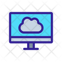 Computer Cloud Safe Icon
