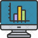 Computer Bar Chart  Icon