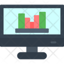 Computer Bar Chart  Icon