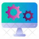 Monitor Setting Business Report Icon