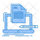 Computer File Document Writing Computer Document Icon