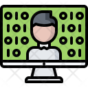 Computer learning Icon