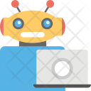 Computer Robot Icon