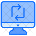 Computer Sync Monitor Browser Icon