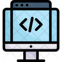 Computer Web Coding Icon