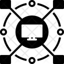 Computerized Cyber Monitor Icon