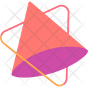 Cone With Triangle Frame Icon