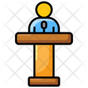Conference Orator Speech Icon