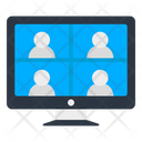 Conference Call Telepresence Video Call Icon