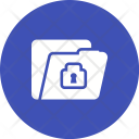 Confidential Folder Lock Icon