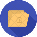 Confidential Folder Lock Icon