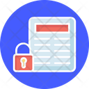 Confidential File Data Protection Document Protection Icon
