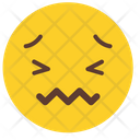 Kissing Face Confused Smiling Icon