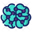 Connected Dots Ai Brain Icon