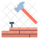 Wood Hammer Hammer Repairing Icon