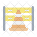 Construction Fence Road Barrier Boundary Icon