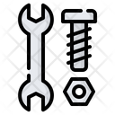 Construction Tool Wrench Bolt Icon