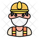 Construction Worker Avatar Man Icon