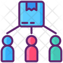 Consumer Direct Logistic Warehouse Parcel Distributor Icon