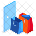Contactless Shopping Bags Shopping Icon