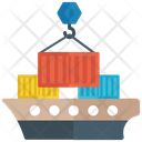 Container Loading Loading Shipping Container Icon