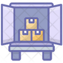 Container Loading Delivery Truck Shipment Icon