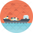 Shipment Container Sea Icon